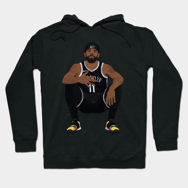 Kyrie Irving digital illustration Hoodie by fmmgraphicdesign